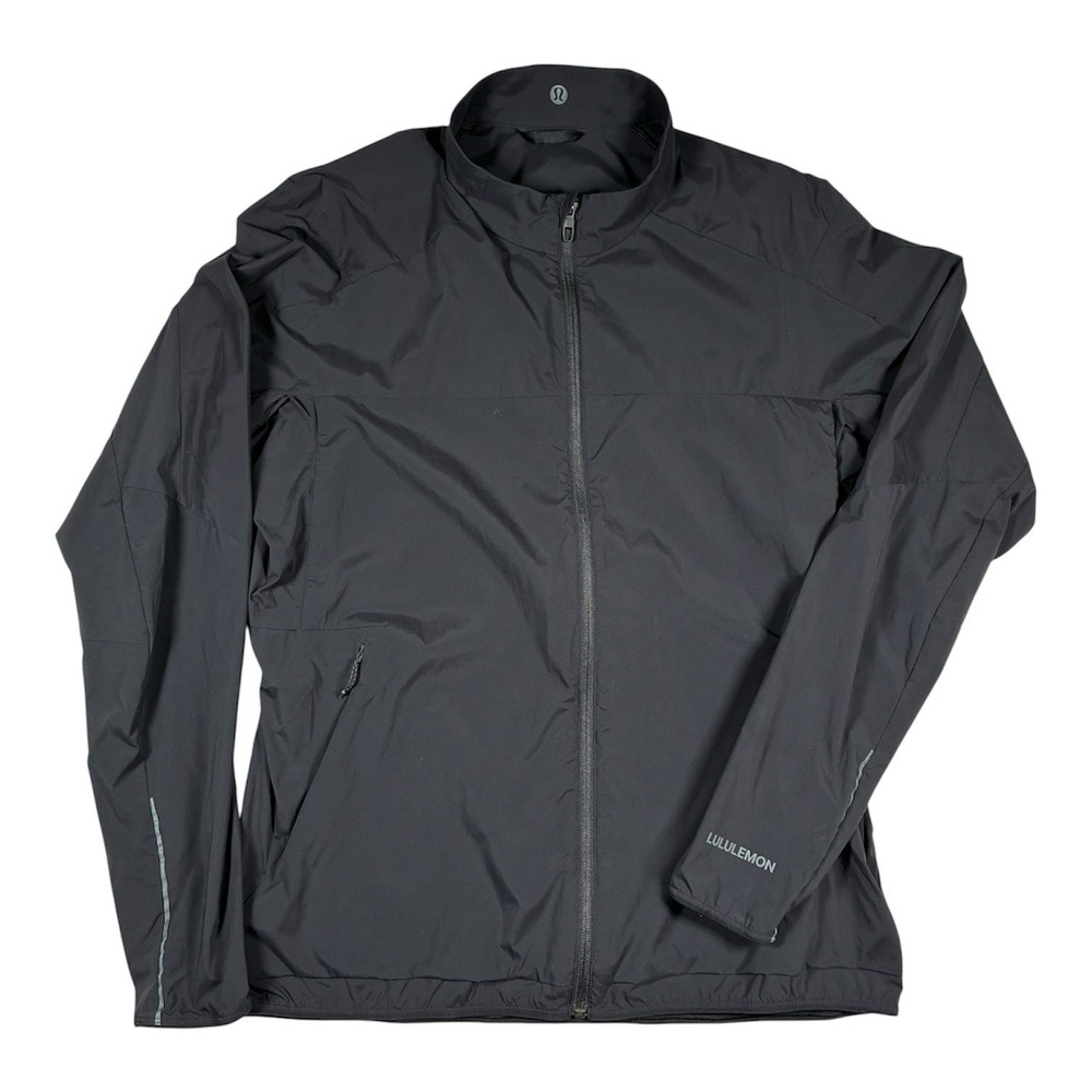 Lululemon Stretch Ventilated Run Jacket Men's L Black Training Gorpcore Active